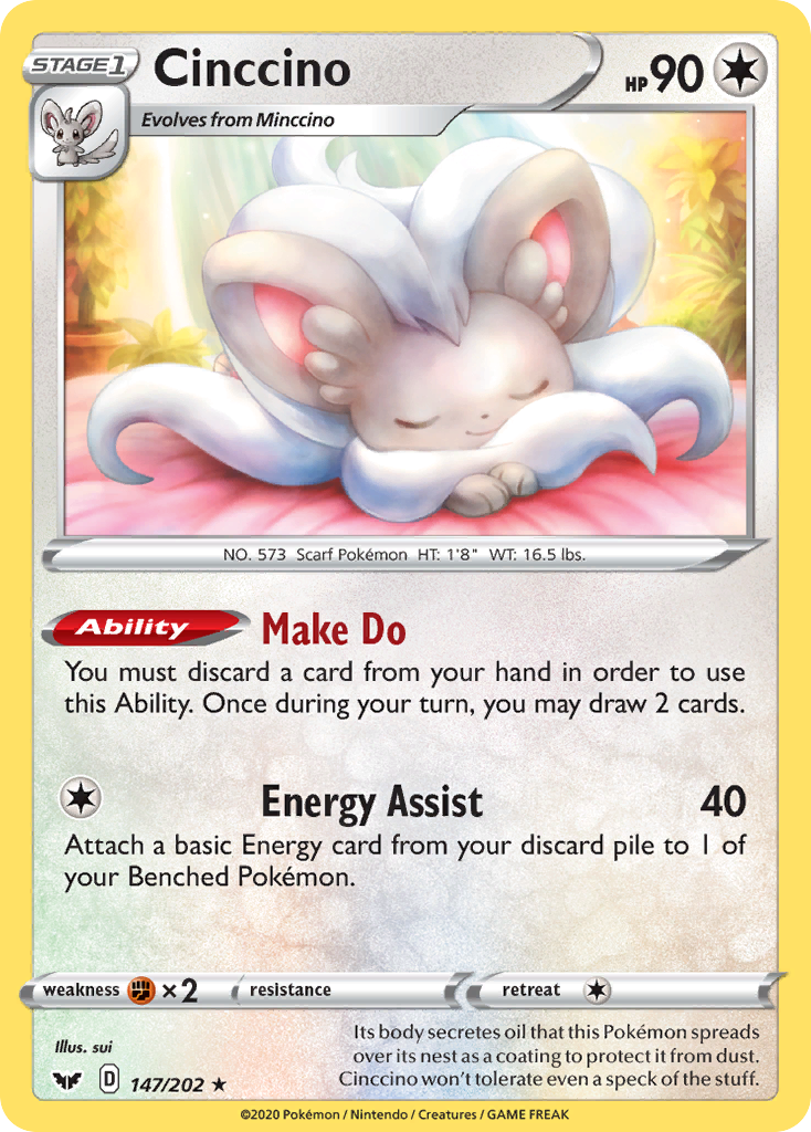 Sword & Shield Cinccino #147/202